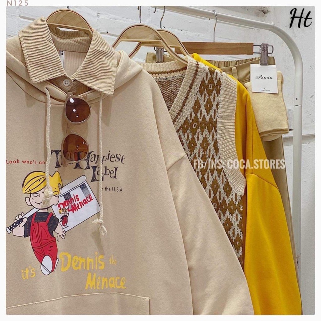 Áo hoodie 3d cậu bé Dennis HTH0121