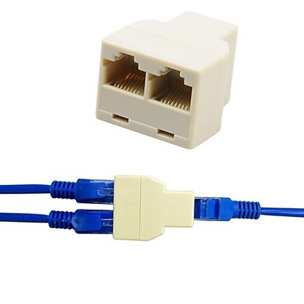 Combo 2 Đầu Nối Dài Dây Mạng RJ45 chia 1 ra 2