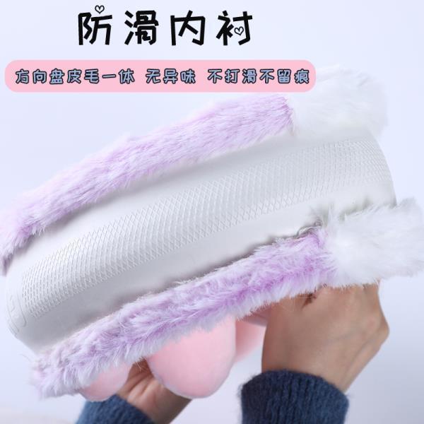 Bọc Vô Lăng. Vỏ Bọc Vô Lăng Xe Hơi Bằng Lông Nhung Họa Tiết Hoạt Hình Dễ Thương