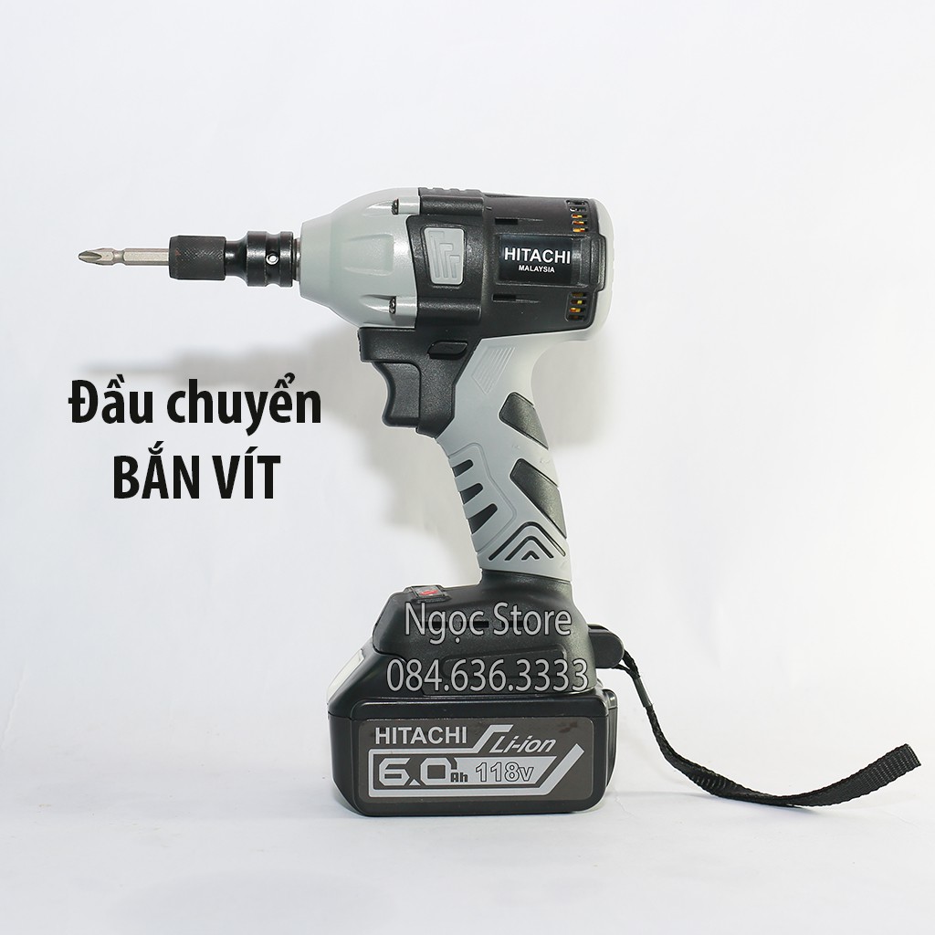 [Bảo Hành 12 Tháng] Máy Siết Bulong HITACHI 118V Không Chổi Than - Mã HAION giảm 20k