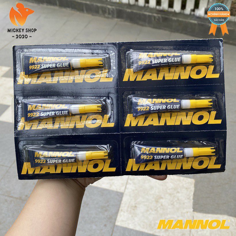 [Pro] Combo 3 Tuýp Keo Dán Đa Năng Khô Nhanh MANNOL 9922 –3 gram/ tuýp Super Glue –Hàng Đức Chính Hãng – Mickey2020shop