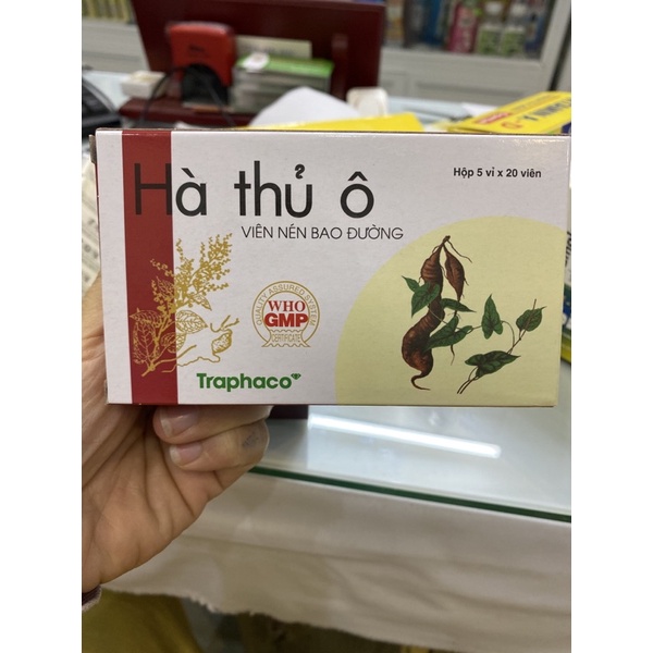 Hà Thủ ô, giảm bạc tóc rụng tóc, vỉ 20 viên