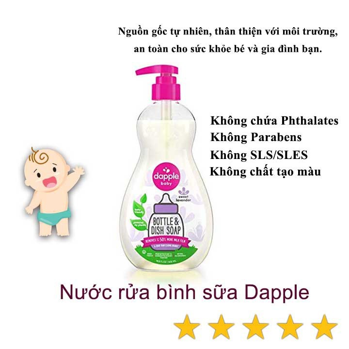 Nước rửa bình sữa Dapple 500ml M245