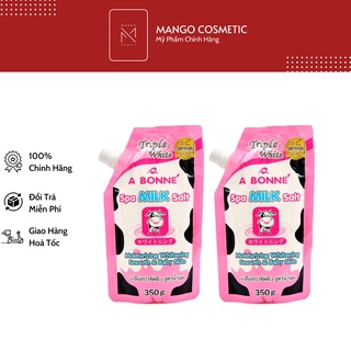Muối tắm trắng da sữa bò spa bonne milk salt thái lan túi 350g