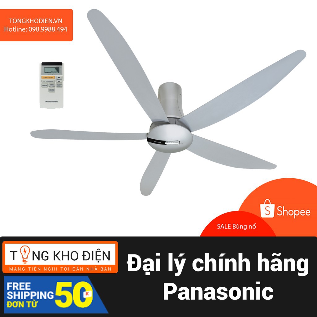 Quạt trần 5 cánh Panasonic F-60TAN, Cảm biến nhiệt độ Econavi