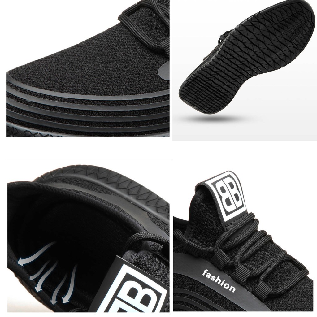 Giày thể thao nam sneaker, màu đen, trắng sang trọng tặng lót giày chống mùi hôi kiểu dáng hàn quốc trẻ trung Hot 2020 | BigBuy360 - bigbuy360.vn
