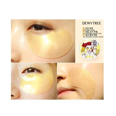 [Hàng chính hãng] Mặt nạ mắt giảm quầng thâm Dewytree Prime Gold Snail Eye Patch 60 miếng