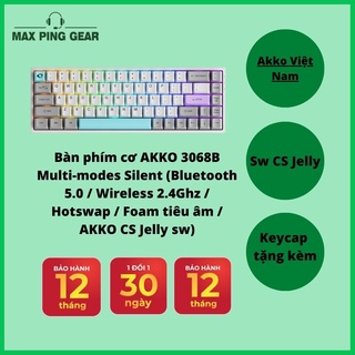 Bàn phím cơ akko 3068b multi-modes silent