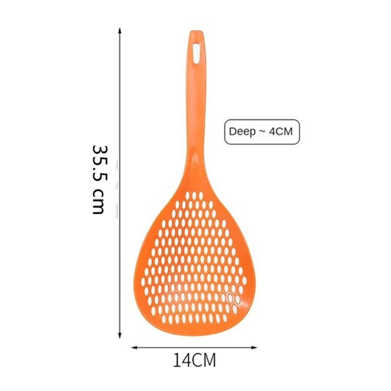 Muỗng Lọc Cán Dài Bằng Nylon Chịu Nhiệt Cao Chống Bỏng Đa Năng Tiện Dụng Cho Nhà Bếp