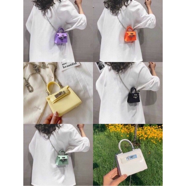 Túi nhựa mini silicon dáng kelly siêu hot