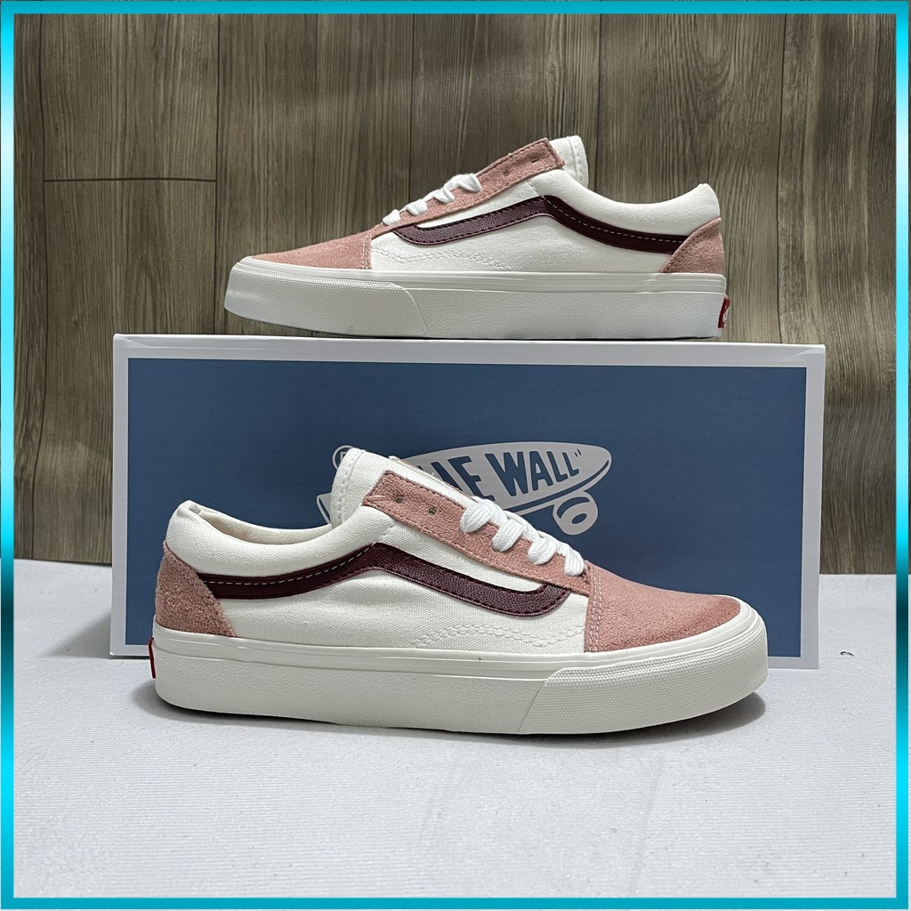⚡ Giày 𝗩𝗮𝗻𝘀⚡ Old Skool⚡ Nam Nữ Trắng Hồng Full Box⚡  Hàng chuẩn 1:1