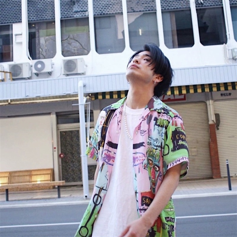 Bán Chạy Nhất Áo Sơ Mi Unisex Tay Ngắn In Hình WACKO MARIA Graffiti Plus Size Cho Nam Và Nữ