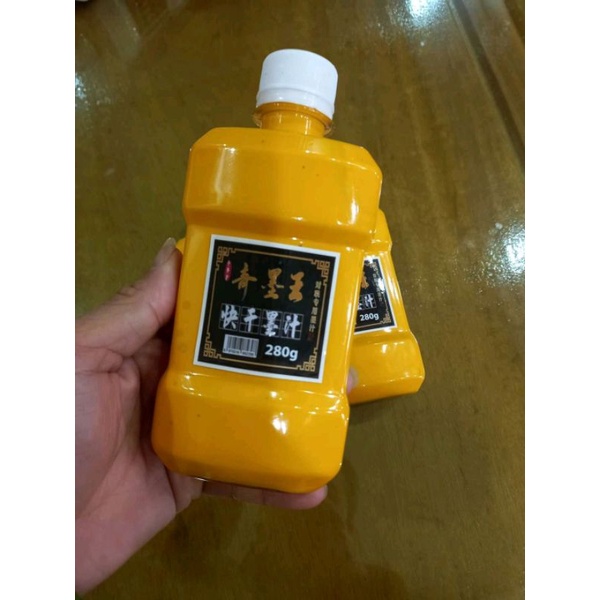 Mực vàng chai lớn 280g