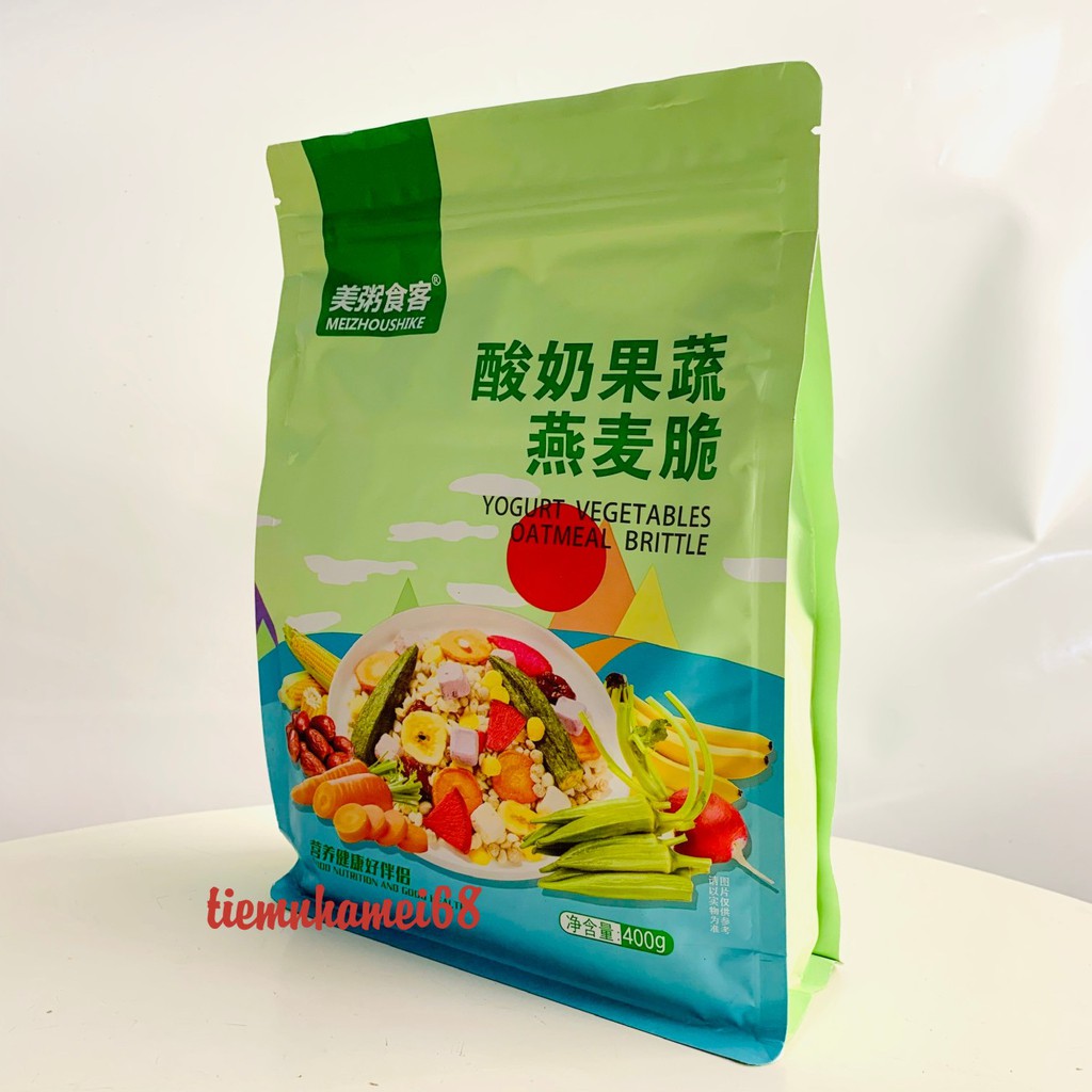 [XẢ KHO] Ngũ Cốc Sấy Giòn Mix Hoa Quả - Rau Củ Siêu Ngon - Gói 400gr