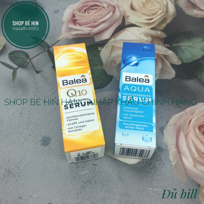 (Bill Đức) Serum dưỡng da Balea Q10 và Aqua, serum dưỡng ẩm, chống lão hoá, hàng Đức | BigBuy360 - bigbuy360.vn