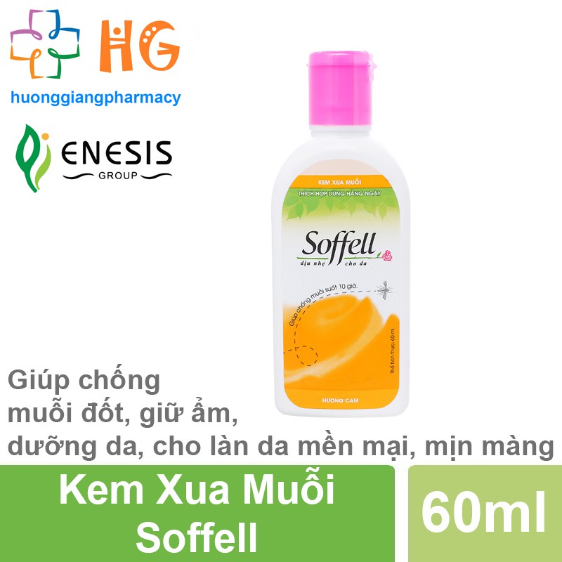 Xịt chống muỗi Soffell xịt muỗi cho bé kem bôi muỗi đốt bảo vệ cả gia đình phòng chống sốt xuất huyết