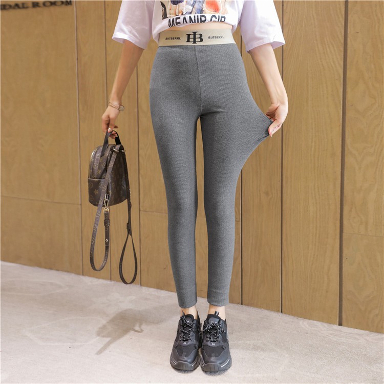 Quần Legging Nữ 💝 [ Hvhax12 Hoàn 10% Xu] 💝 Quần Legging Len Tăm Cạp Cao Burbrr Siêu Co Giãn | BigBuy360 - bigbuy360.vn