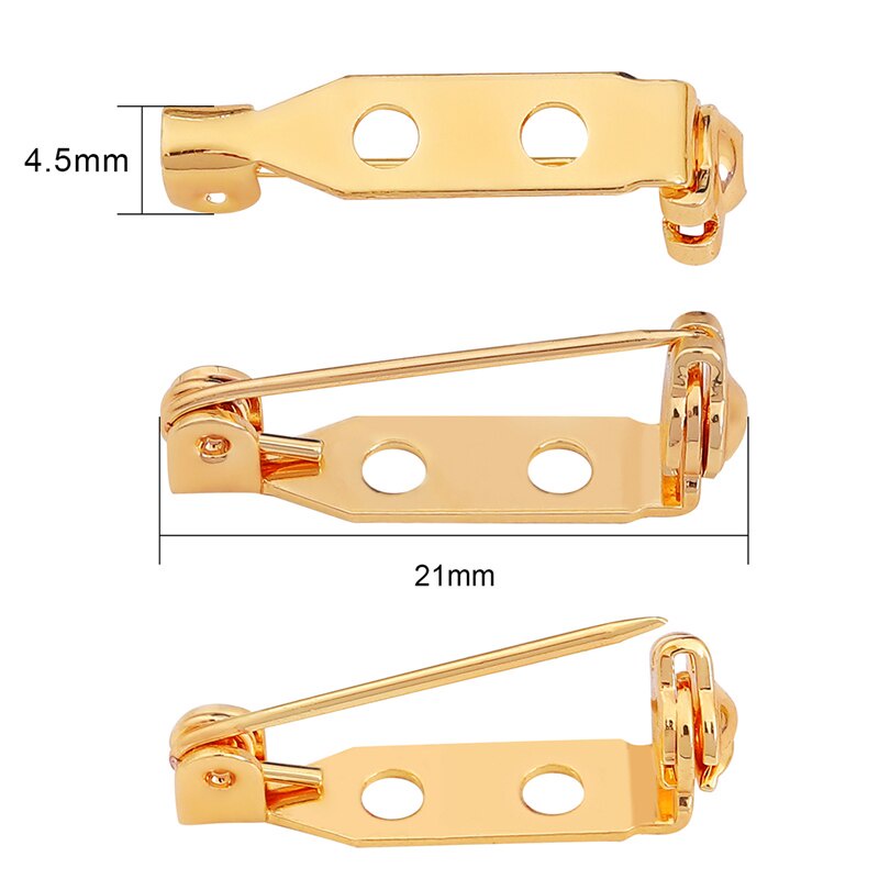 Set 2 Ghim Cài Áo Mạ Vàng 18K