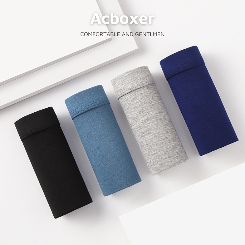 Quần lót nam boxer màu basic vải Modal mềm mại, thoáng khí hàng cao cấp ACBX04