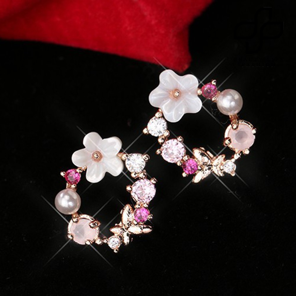 Khuyên Tai Hình Cánh Hoa Thời Trang Cho Nữ