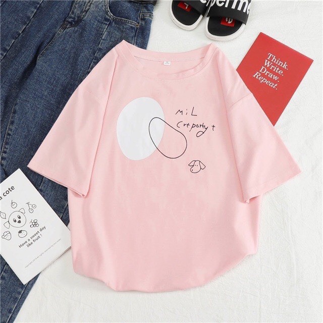 Áo thun tay lỡ KOMBOH phông Unisex nam nữ oversize form rộng ulzzang TRỨNG A15