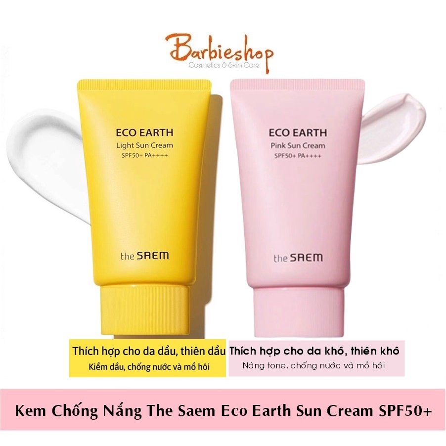 Kem chống nắng The Saem 50ml + Ecosy + Ecotop + Cellio