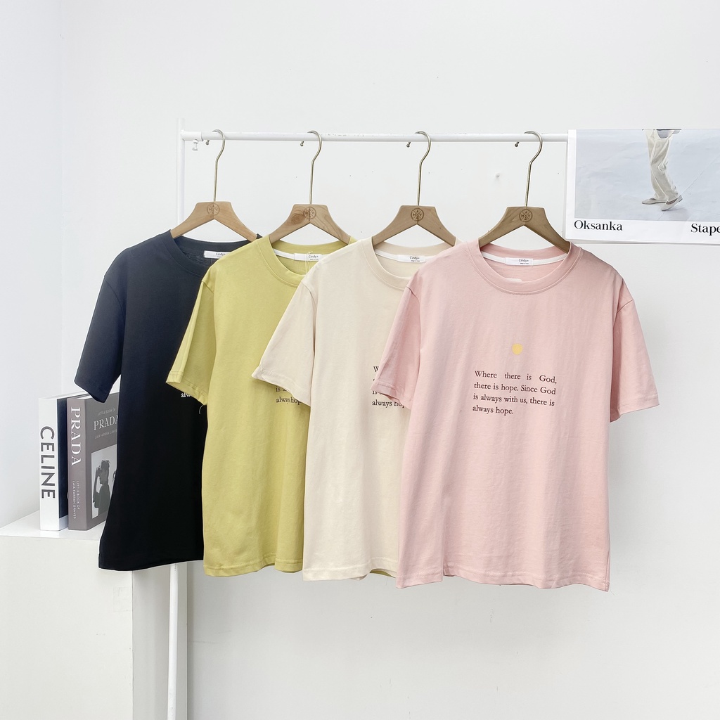 Áo Phông MAY.SINCE2011 Chất Liệu Cotton In Hình Chữ Cute MAW05-1067
