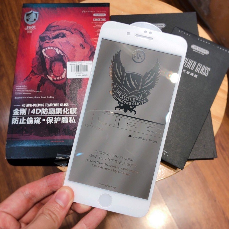 Kính Cường Lực KINGKONG Full Màn Chống Nhìn Trộm Dành Cho Iphone Từ ip 7 đến ip 12, 13 Pro Max- Chính Hãng