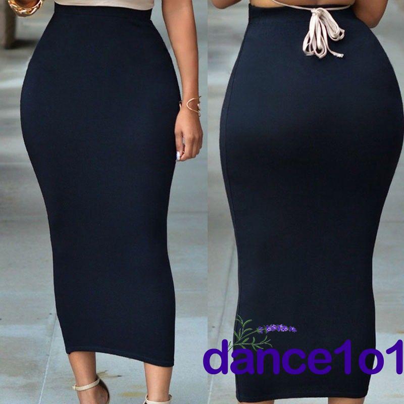 Chân váy bút chì lưng cao dáng dài hợp thời trang