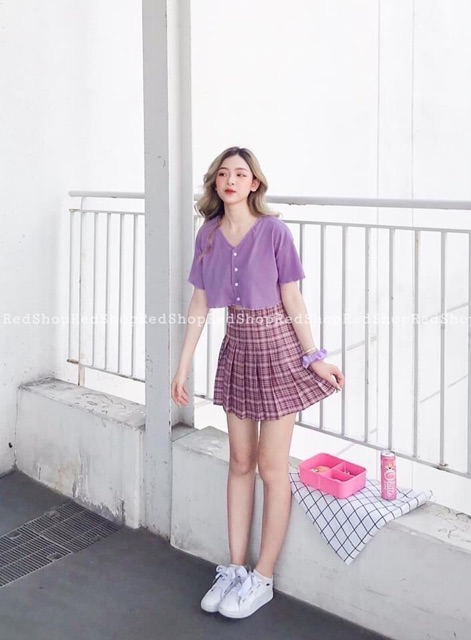 ÁO CRT FORM RỘNG CÚC GÀI THẬT