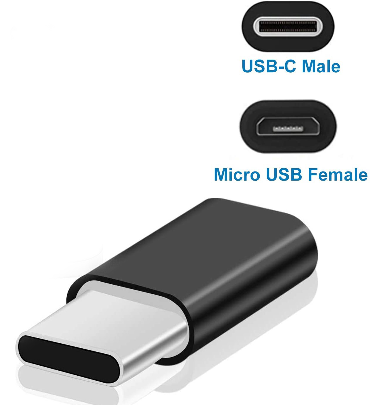 Đầu Chuyển Đổi Usb-C 3.1 Sang Micro Usb (Male) Sang Micro Usb (Female) Cho Galaxy S20 Pixel 4 Xl