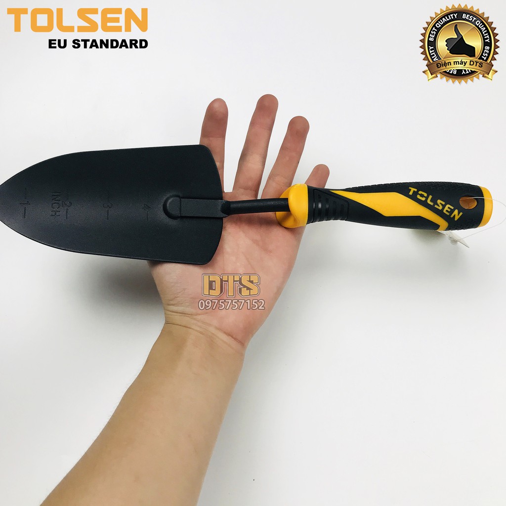 ⚜️FREESHIP⚜️ Bay lưỡi rộng làm đất trồng cây, làm vườn cao cấp TOLSEN 330mm - Tiêu chuẩn xuất Châu Âu (Xẻng xúc đất)