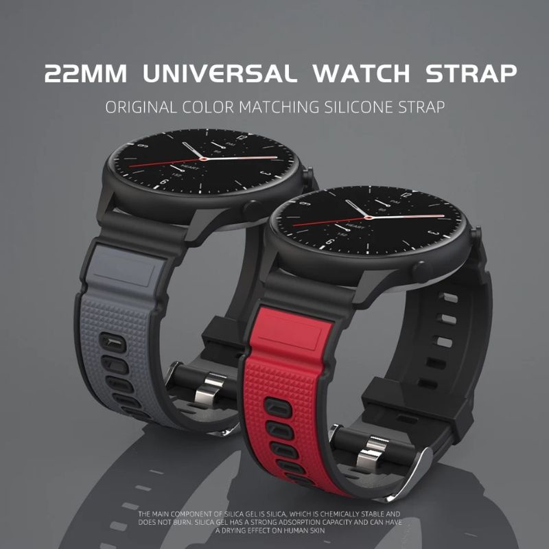 Dây đồng hồ cao su Sikai cao cấp dành cho Amazfit Gtr2 / gtr 2e  / gtr47mm