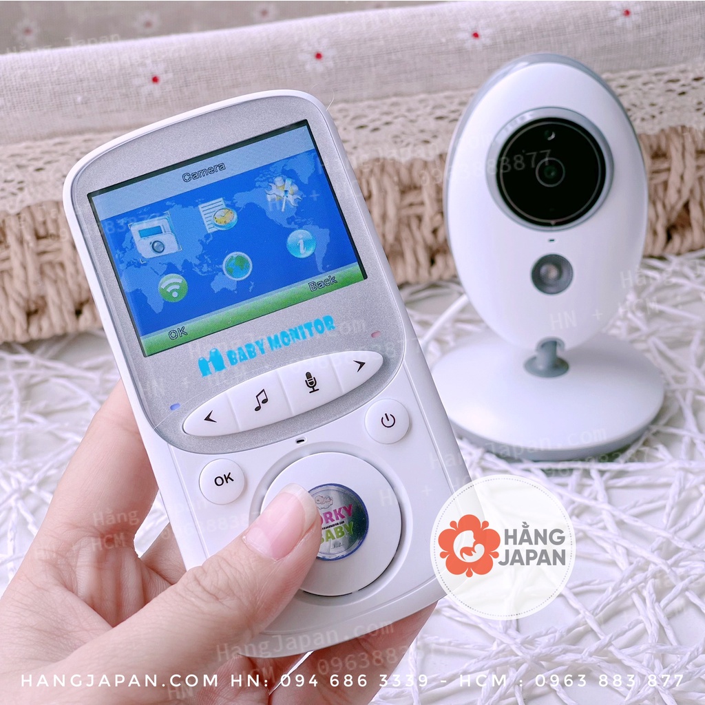 Máy báo khóc, theo dõi bé Baby Monitor Pro 2021 Corky baby MBK801/MBK601/MBK03