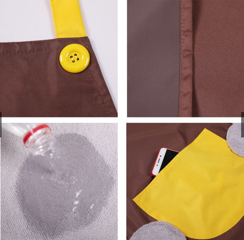 Tạp dề nấu ăn chống nước có in hình hoạt hình xinh xắn