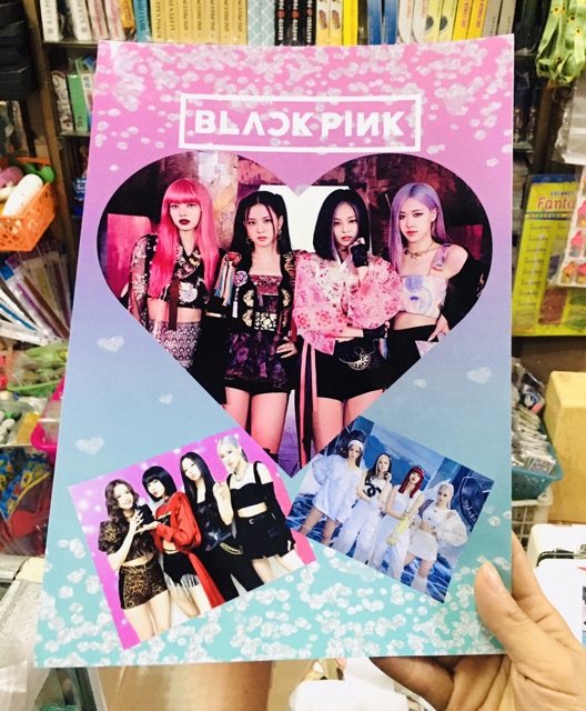 3 Poster BLACkPINk khổ a4, tranh dán KPOP BLACkPINk