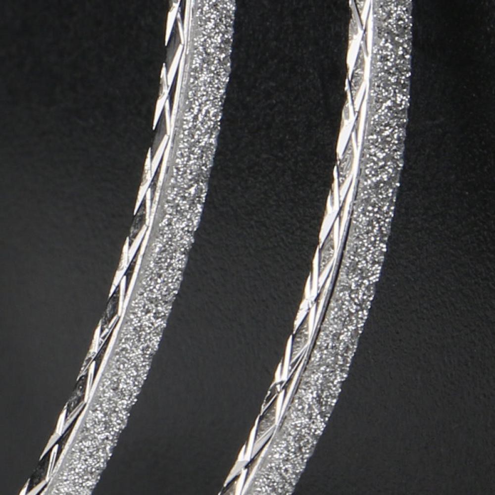 Bông tai dạng hình tròn lớn mạ bạc/vàng thiết kế lấp lánh sang trọng