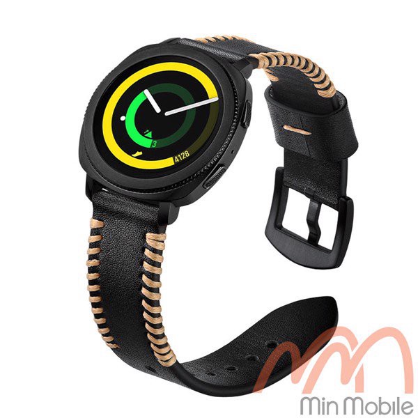 Dây da cao cấp viền chỉ nổi Samsung Gear Sport