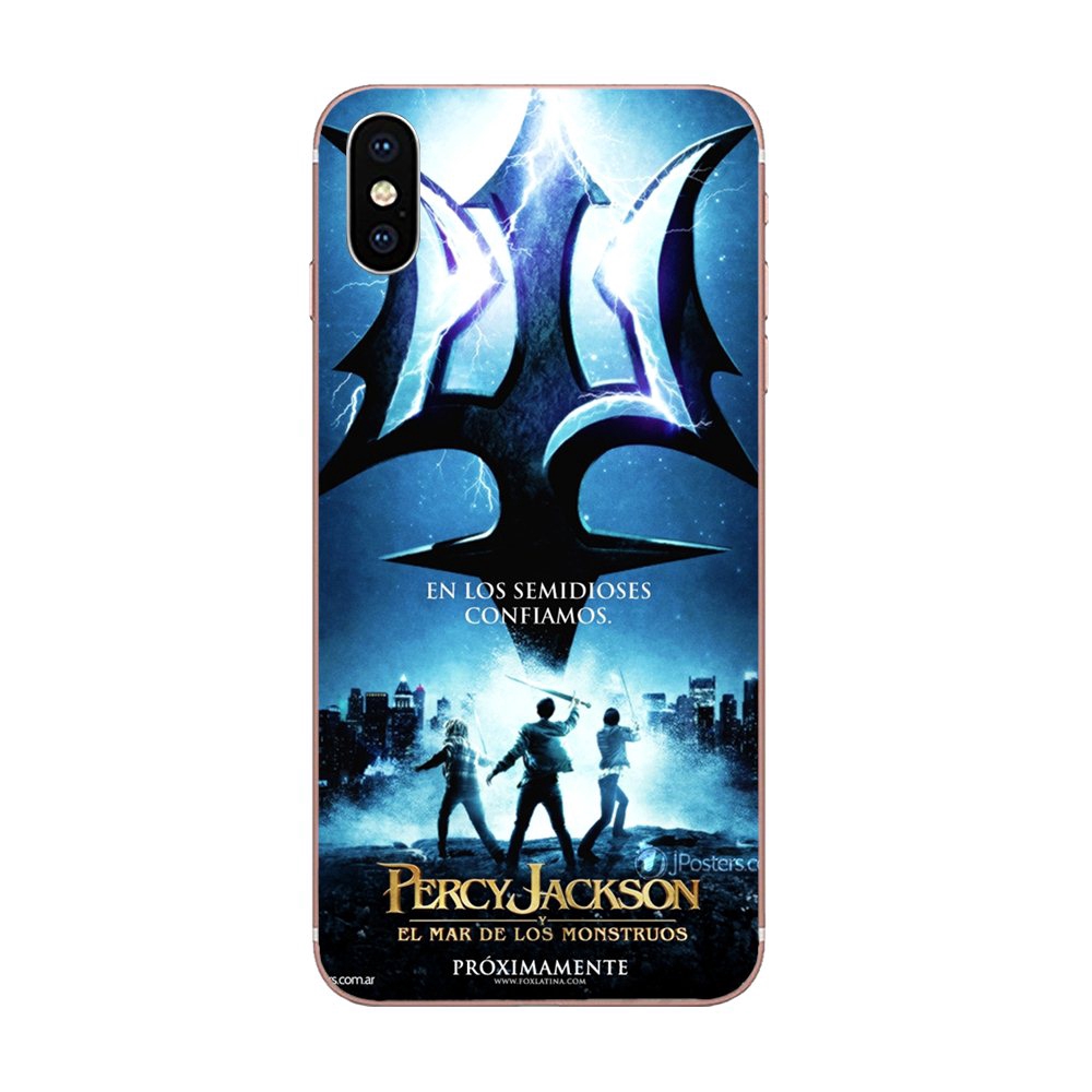 Ốp điện thoại in Logo Percy Jackson cho iPhone 11 Pro X XS Max XR 4 4S 5 5C 5S SE SE2 6 6S 7 8 Plus