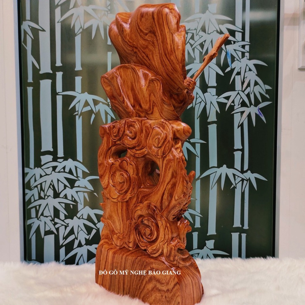 Tượng đạt ma sư tổ gỗ hương cao 50 cm