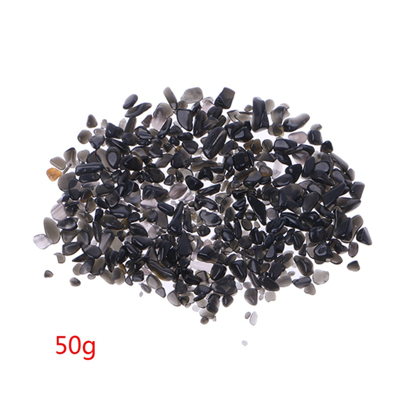 50g Đá Tourmaline Tự Nhiên Màu Đen Trang Trí Bể Cá