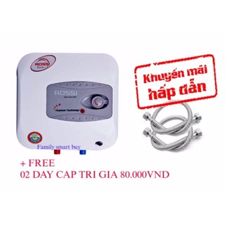 Bình nước nóng gián tiếp ROSSI R30L Ti + Free 02 dây cấp bình lắp bình