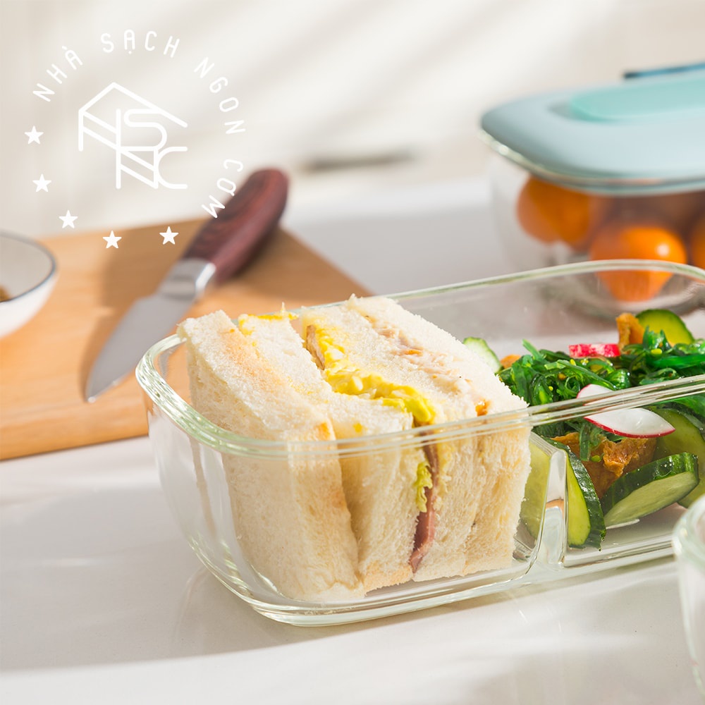 Hộp cơm thuỷ tinh kèm đũa SY2110