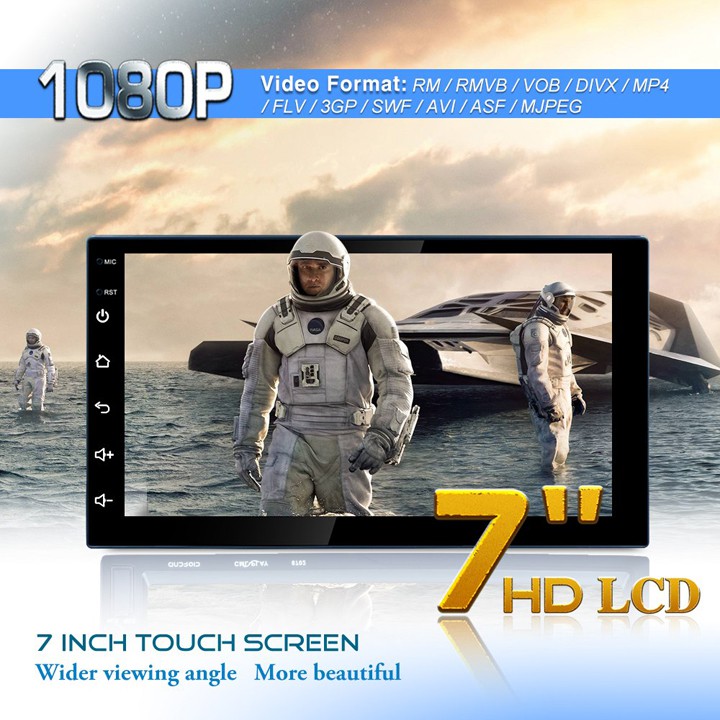 Đầu DVD Android Ô Tô Chạy Sim 4G, Thu Phát Wifi, Màn Hình 7inch Full HD