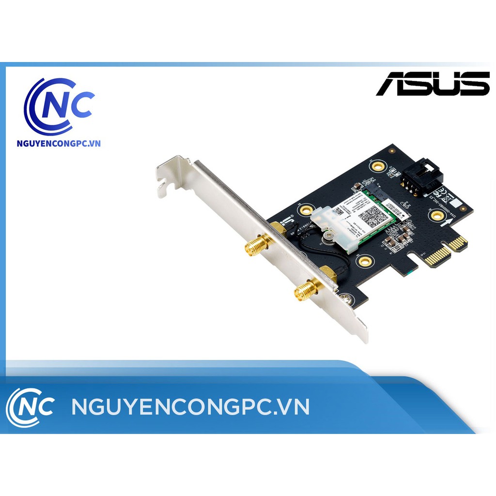 CARD WIFI 6 ASUS PCE-AX3000 (2 BĂNG TẦN/BLUETOOTH 5.0)