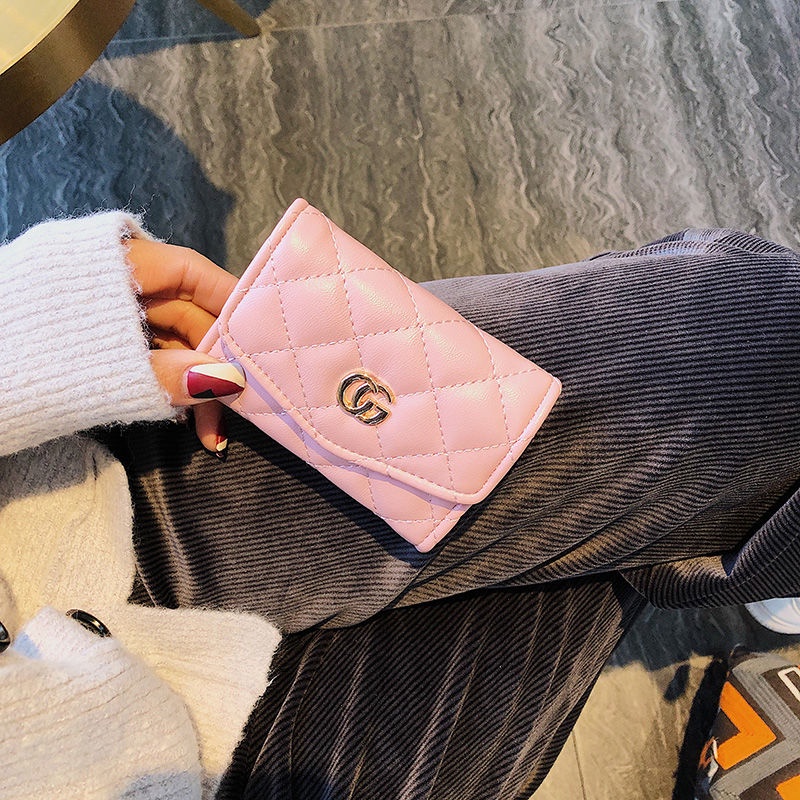 Ví Đựng Thẻ Dáng Ngắn Siêu Mỏng Phong Cách Cổ Điển Thời Trang 2022 Cho Nữ