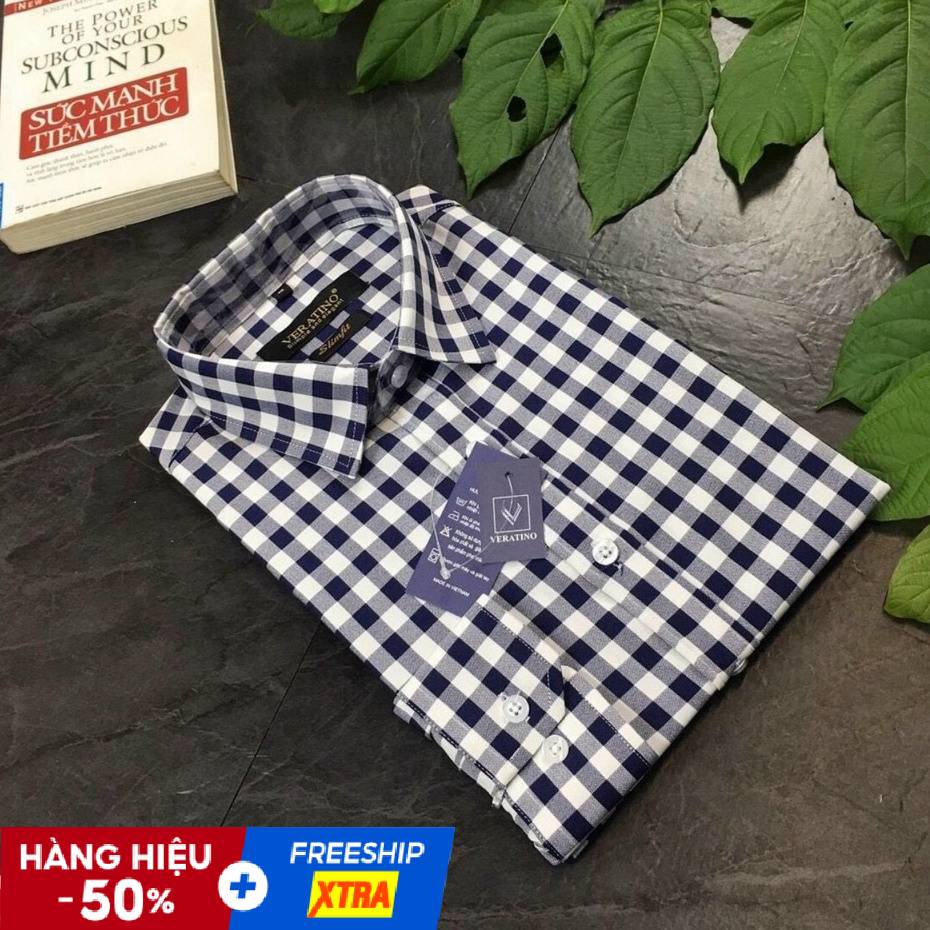 Áo Sơ Mi Nam Kẻ Caro Nam Chất Đẹp Hàng VNXK | BigBuy360 - bigbuy360.vn