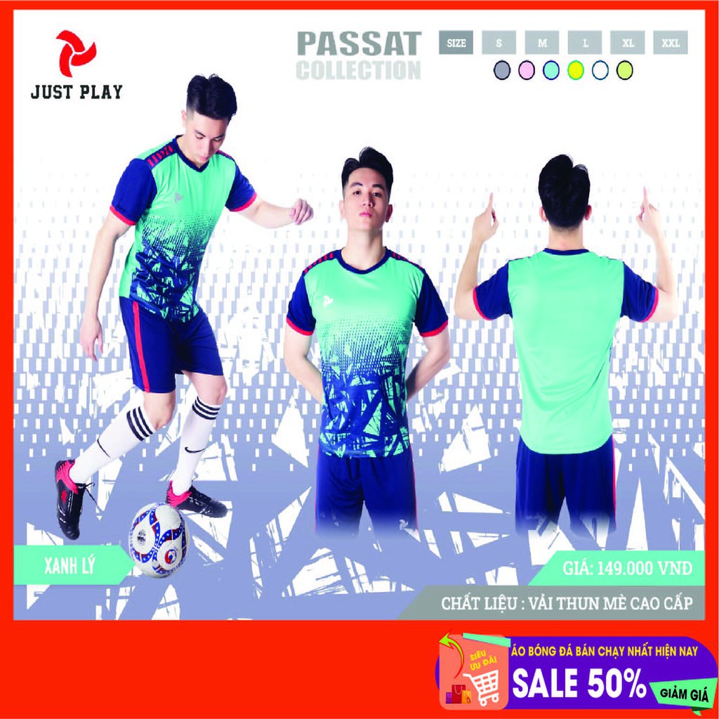 Bộ áo bóng đá không logo JP PASSAT 2021 - 2022 sẵn kho, giá tốt