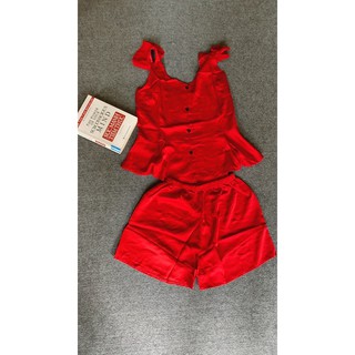 BỘ ĐỒ NGỦ ĐÙI DÂY LỤA SATIN CÁNH TIÊN
