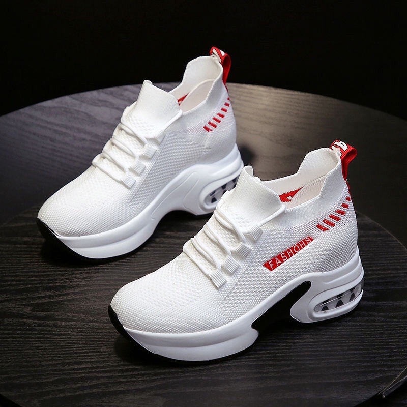 Giầy thể thao độn đế cao 7cm hàng có sẵn đế siêu nhẹ